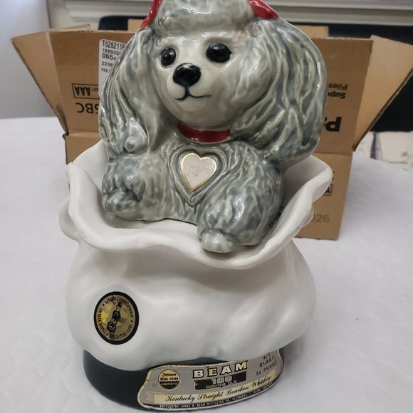 Vintage Jim Beam Decanter Poodle (empty) - Picture 2 of 11